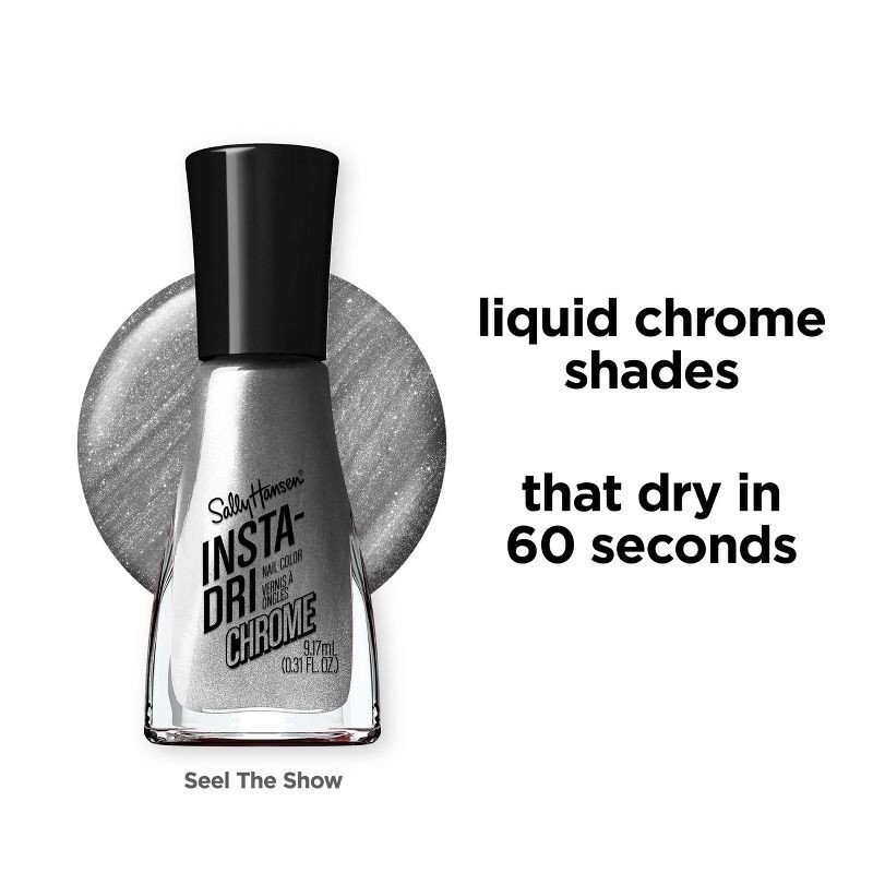 slide 4 of 6, Sally Hansen Insta-Dri Nail Polish - Chrome & Special Effects - 126 Steel the Show - 0.31 fl oz, 0.31 fl oz