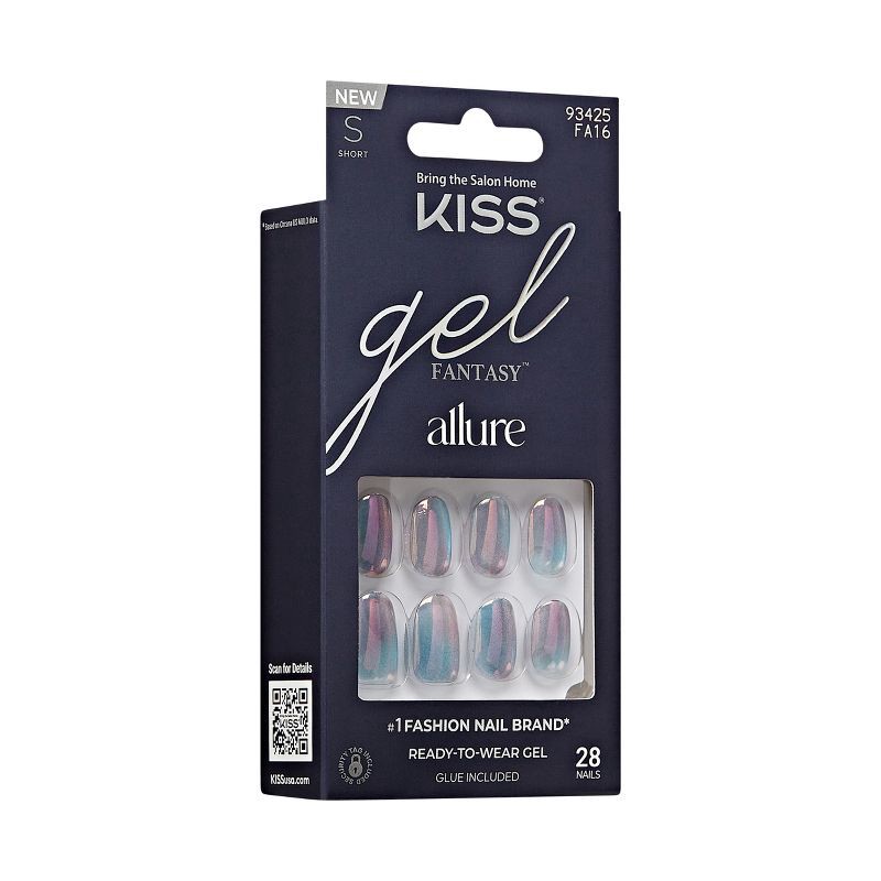slide 9 of 11, KISS Products Gel Fantasy Allure Fake Nails - Change Chance - 31ct, 31 ct