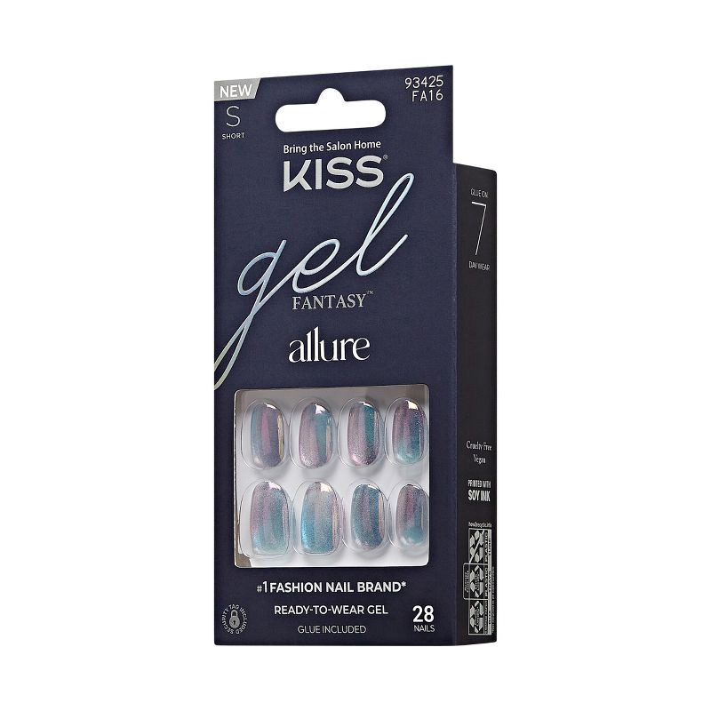slide 10 of 11, KISS Products Gel Fantasy Allure Fake Nails - Change Chance - 31ct, 31 ct