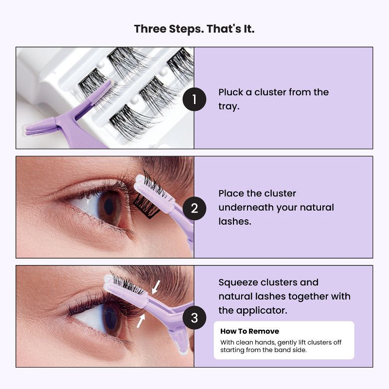 slide 6 of 13, KISS Products imPRESS Self Adhesive False Eyelashes Kit - Soft Natural - 43ct, 05 x 43 ct