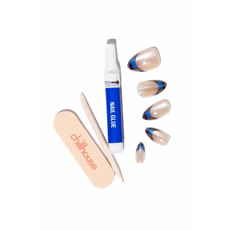 slide 9 of 9, Chillhouse Chill Tips Fake Nails - Design Studio - Priestess of Punk - 24ct, 24 ct