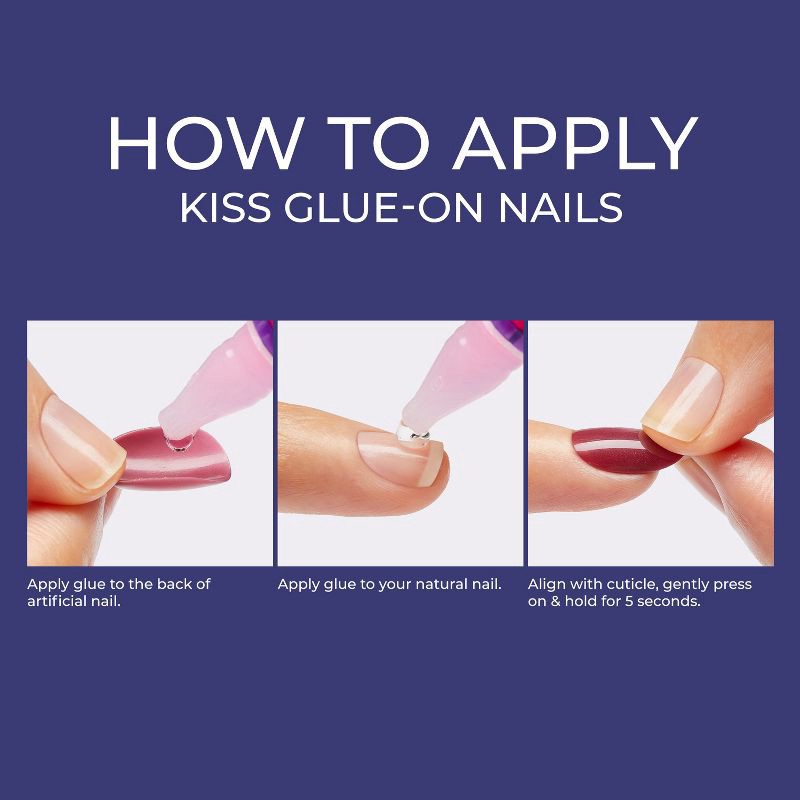 slide 5 of 11, KISS Products Gel Fantasy Magnetic Fake Nails - Set Us Free - 31ct, 31 ct