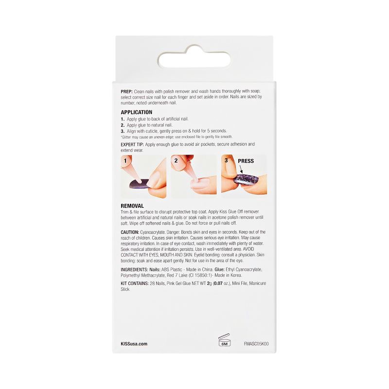 slide 11 of 11, KISS Products Gel Fantasy Magnetic Fake Nails - Set Us Free - 31ct, 31 ct