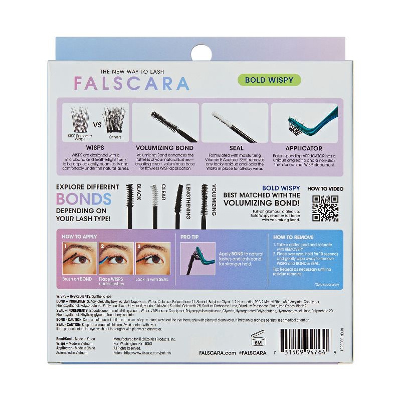 slide 14 of 14, KISS Products Falscara False Eyelashes Starter Kit 03 - 38ct, 03 x 38 ct