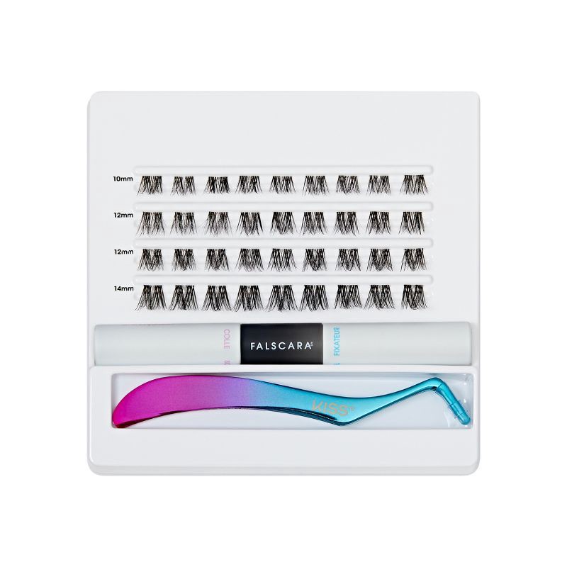 slide 6 of 10, KISS Products Falscara False Eyelashes Starter Kit 03 - 38ct, 03 x 38 ct