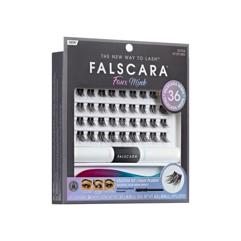 slide 8 of 10, KISS Products Falscara False Eyelashes Starter Kit 03 - 38ct, 03 x 38 ct