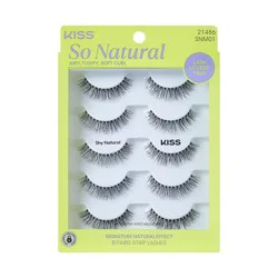 KISS Products Kiss So Natural False Eyelashes - Shy Natural Lashes - 5ct