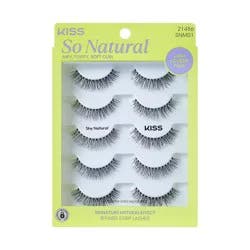 KISS Products Kiss So Natural False Eyelashes - Shy Natural Lashes - 5ct