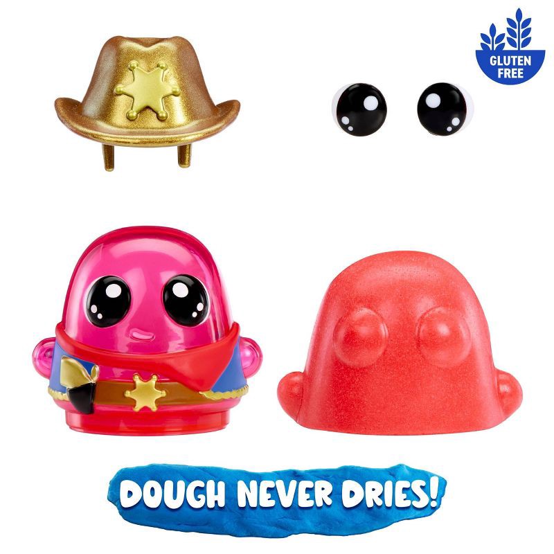 slide 5 of 9, DohKins Cowboy Single Pack Character - Dough Never Dries, 1 ct