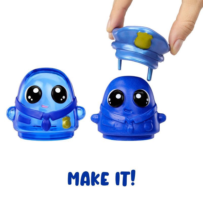 slide 2 of 9, DohKins Police Officer Single Pack Character - Dough Never Dries, 1 ct