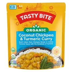 Tasty Bite Vegan Gluten Free Organic Coconut Chickpea and Turmeric Curry - 10oz