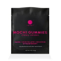 Issei Mochi Gummies Chocolate Covered Strawberry Chewy Candy - 4oz