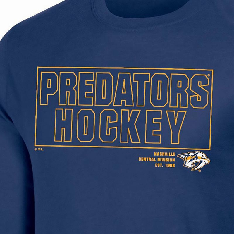 slide 3 of 3, NHL Nashville Predators Men's Long Sleeve Dark T-Shirt - XXL, 1 ct