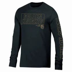 NHL Vegas Golden Knights Men's Long Sleeve Dark T-Shirt - L
