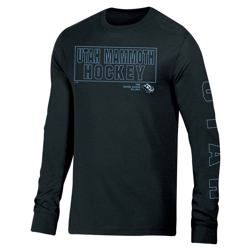 slide 1 of 3, NHL Utah Hockey Club Men's Long Sleeve Dark T-Shirt - L, 1 ct