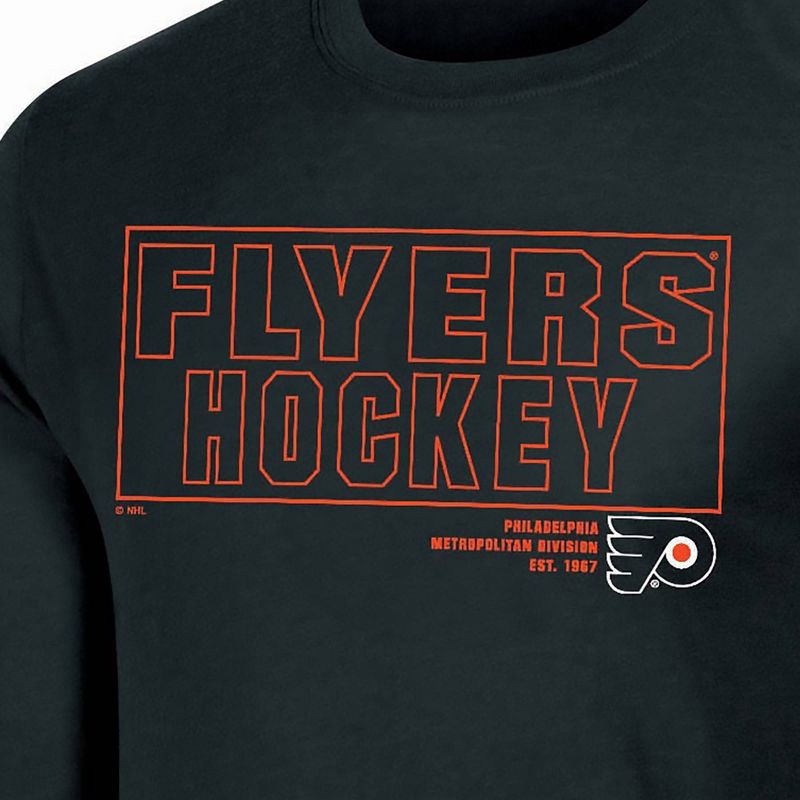 slide 3 of 3, NHL Philadelphia Flyers Men's Long Sleeve Dark T-Shirt - XXL, 1 ct