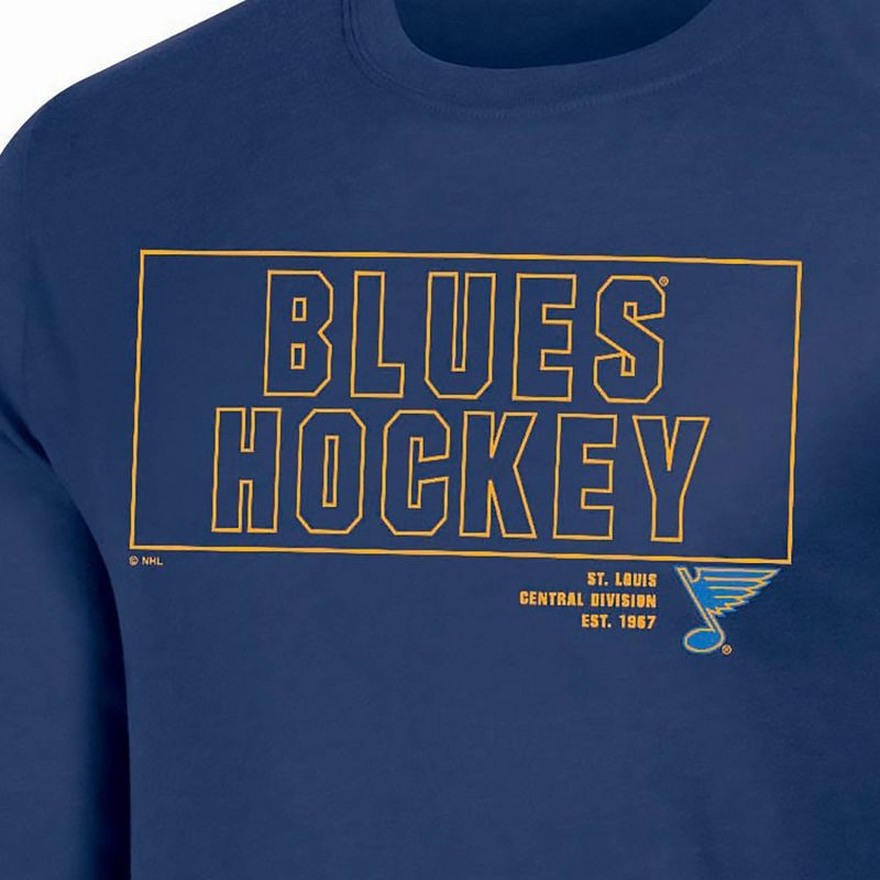 slide 3 of 3, NHL St. Louis Blues Men's Long Sleeve Dark T-Shirt - S, 1 ct