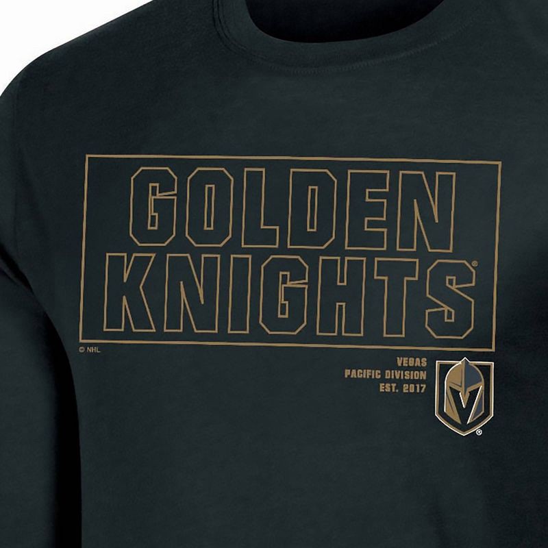 slide 3 of 3, NHL Vegas Golden Knights Men's Long Sleeve Dark T-Shirt - XL, 1 ct