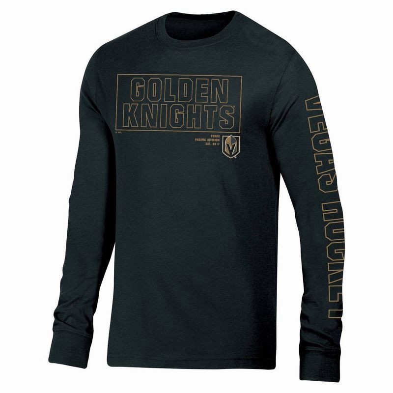 slide 1 of 3, NHL Vegas Golden Knights Men's Long Sleeve Dark T-Shirt - XL, 1 ct