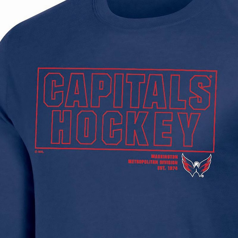 slide 3 of 3, NHL Washington Capitals Men's Long Sleeve Dark T-Shirt - XL, 1 ct