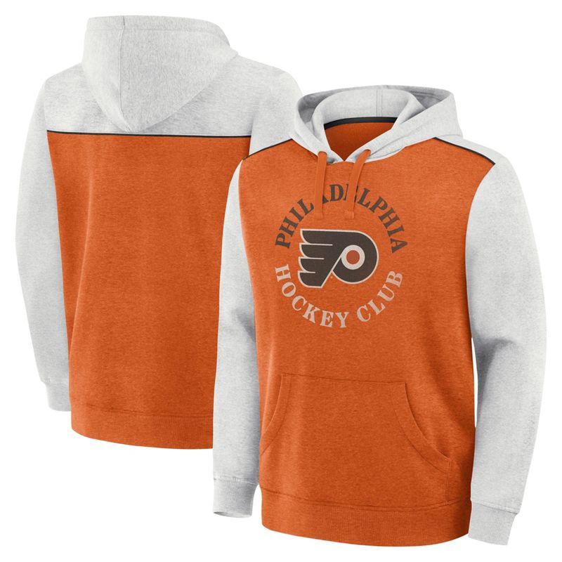 slide 3 of 3, NHL Philadelphia Flyers Men's Oatmeal Hooded Sweatshirt - XL, 1 ct