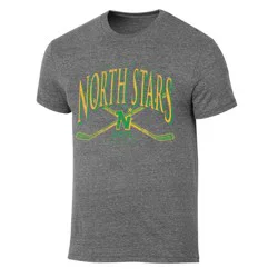 NHL Minnesota North Stars Men's Gray Vintage Tri-Blend T-Shirt - L