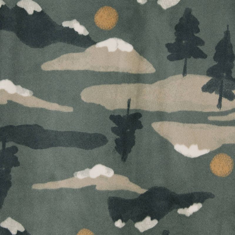 slide 3 of 4, Carter's Just One You® Toddler Boys' 2pk Snug Fit Camo & Animal Long Sleeve Velour Footed Pajama - Green/White 3T, 2 ct