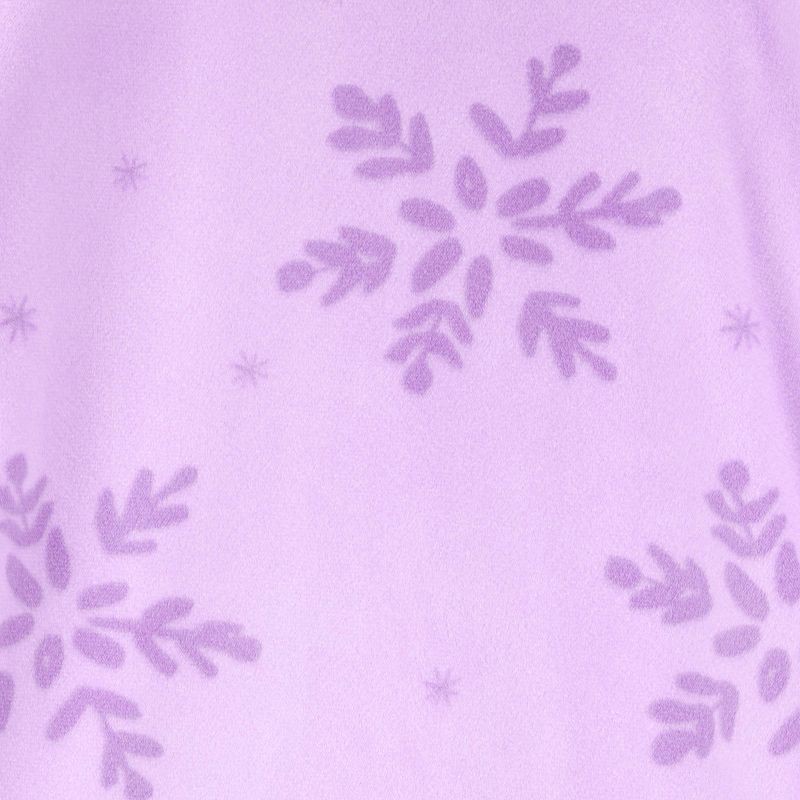 slide 3 of 4, Carter's Just One You® Toddler Girls' 2pk Snug Fit Snowflakes & Candy Long Sleeve Velour Footed Pajama - Purple/White 3T, 2 ct