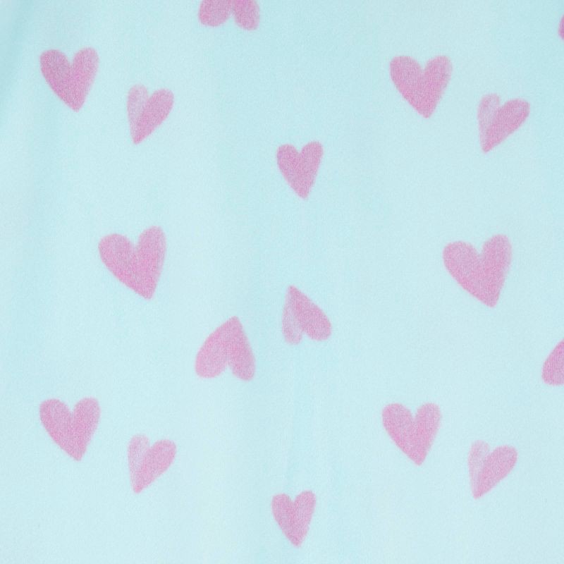 slide 3 of 4, Carter's Just One You® Toddler Girls' 2pk Snug Fit Snowman & Heart Long Sleeve Velour Footed Pajama - Light Blue/Pink 12M, 2 ct