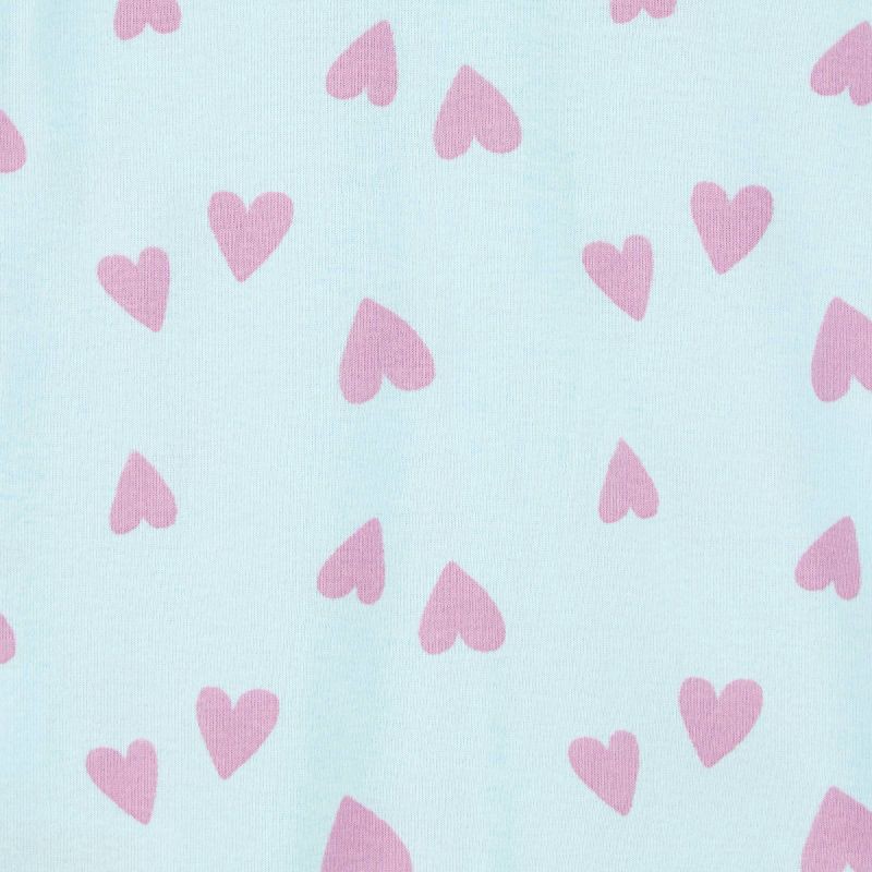 slide 3 of 4, Carter's Just One You® Toddler Girls' 2pk Cotton Long Sleeve Snowman & Heart Print Snug Fit Footed Pajama - Light Blue/Pink 12M, 2 ct
