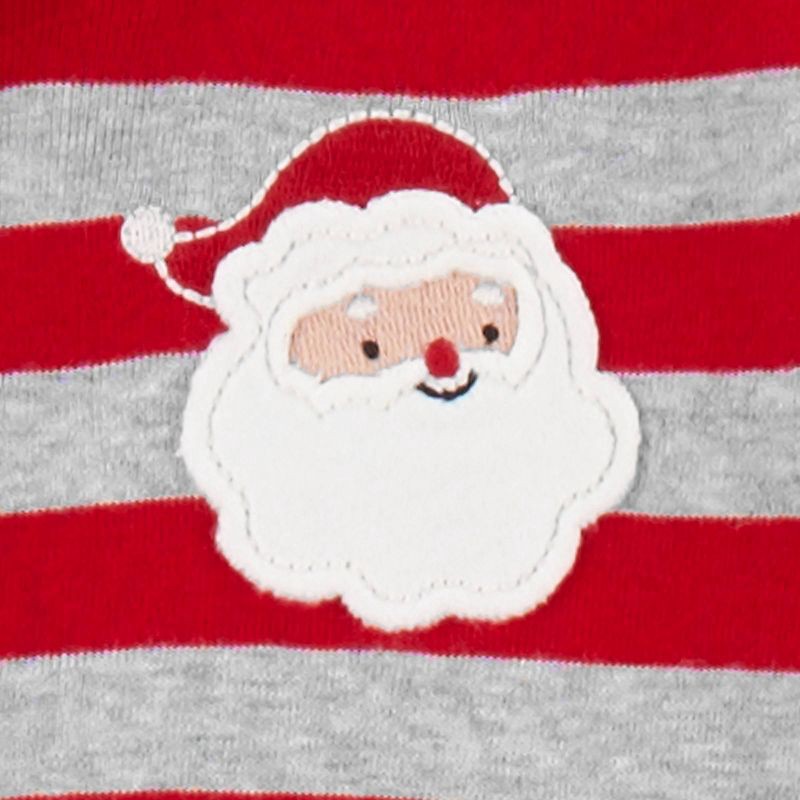 slide 2 of 4, Carter's Just One You® Toddler Boys' 2pk Cotton Long Sleeve Striped Santa & Christmas Print Snug Fit Footed Pajama - Green/Red 12M, 2 ct