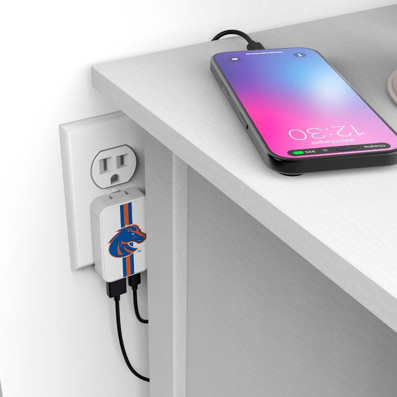 slide 3 of 3, NCAA Boise State Broncos Slim Wall Charger, 1 ct