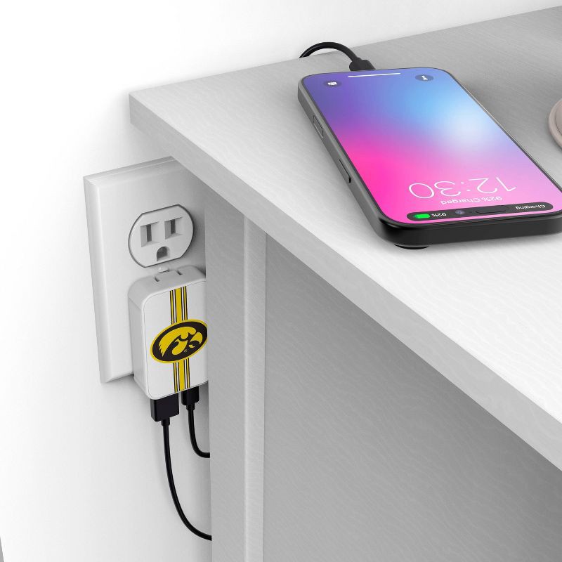 slide 3 of 3, NCAA Iowa Hawkeyes Slim Wall Charger, 1 ct