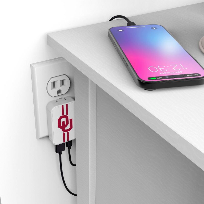 slide 3 of 3, NCAA Oklahoma Sooners Slim Wall Charger, 1 ct