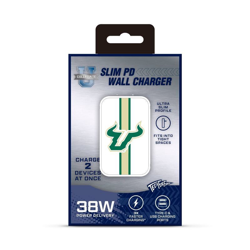 slide 2 of 3, NCAA South Florida Bulls Slim Wall Charger, 1 ct