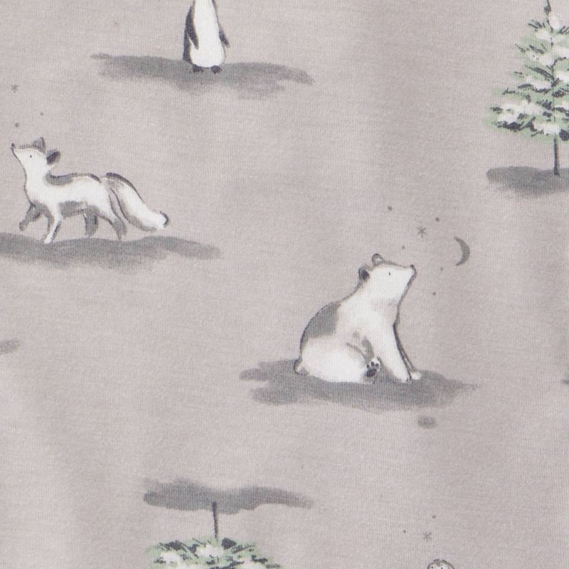 slide 3 of 7, Carter's Just One You® Toddler 2pc Mint Polar Bears & Trees Short Sleeve Comfy Soft Snug Fit Pajama Set - Light Gray 18M, 2 ct