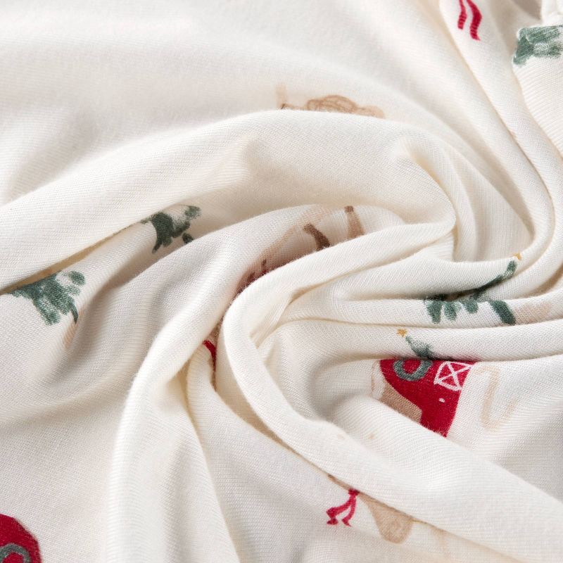 slide 2 of 7, Carter's Just One You® Toddler 2pc Holiday Icons Short Sleeve Comfy Soft Snug Fit Pajama Set - Ivory 5T, 2 ct