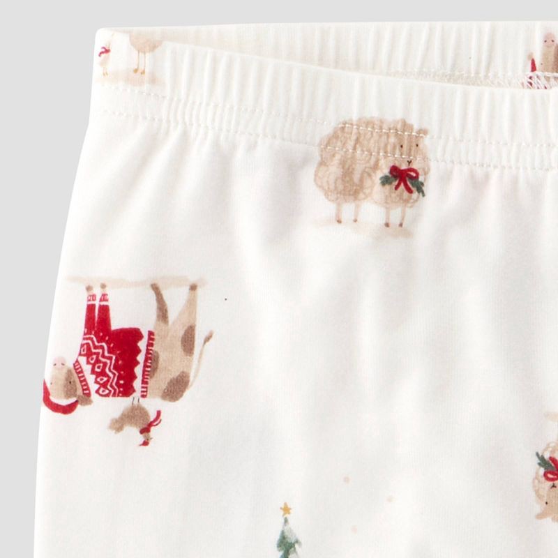 slide 4 of 7, Carter's Just One You® Toddler 2pc Holiday Icons Short Sleeve Comfy Soft Snug Fit Pajama Set - Ivory 5T, 2 ct