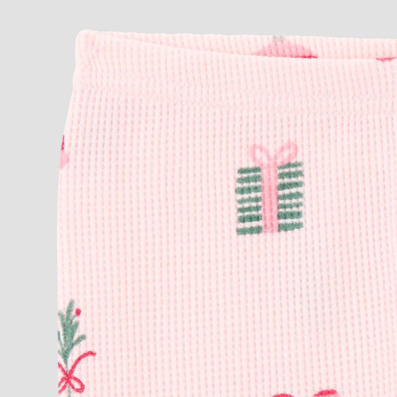 slide 3 of 4, Carter's Just One You® Toddler 2pc Christmas Icons Long Sleeve Cotton Pajama Set - Pink 4T, 2 ct