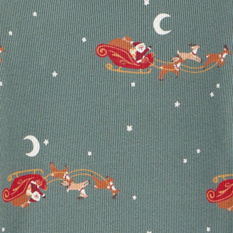 slide 2 of 4, Carter's Just One You® Toddler 2pc Christmas Santa's Sleighs Long Sleeve Cotton Pajama Set - Green 12M, 2 ct