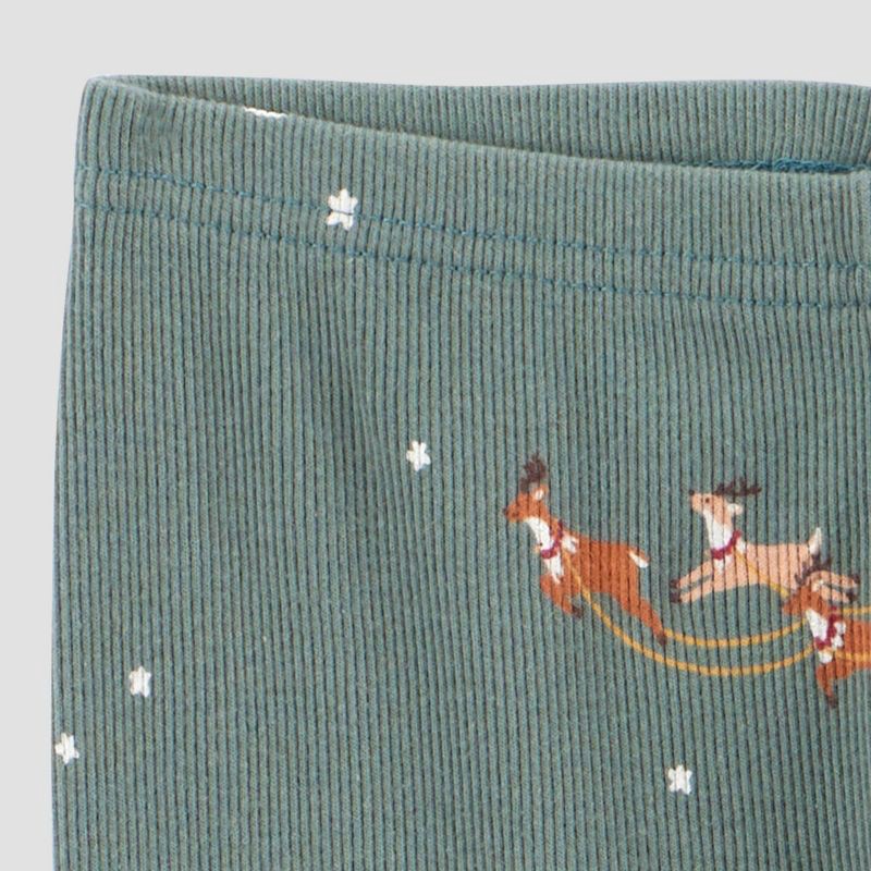 slide 3 of 4, Carter's Just One You® Toddler 2pc Christmas Santa's Sleighs Long Sleeve Cotton Pajama Set - Green 18M, 2 ct