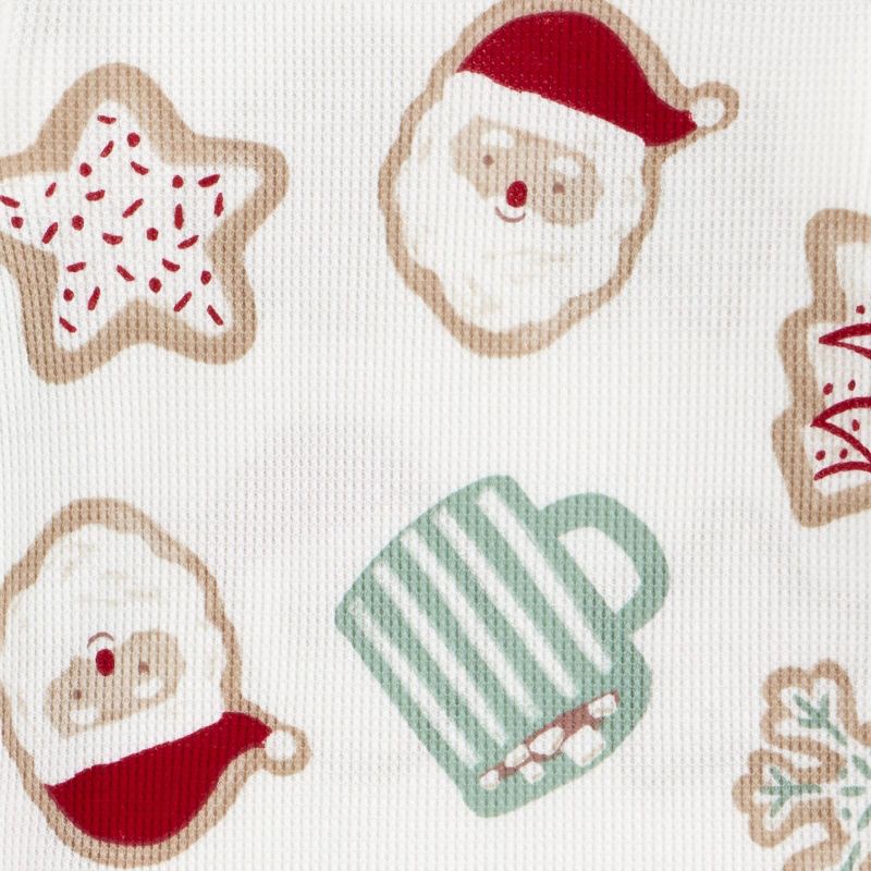 slide 3 of 4, Carter's Just One You® Toddler 2pc Christmas Cookie Print Long Sleeve Cotton Pajama Set - Cream 18M, 2 ct