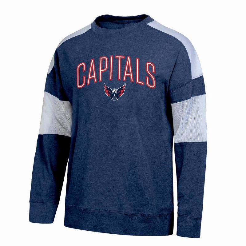 slide 1 of 3, NHL Washington Capitals Women's Dark Fashion T-Shirt - L, 1 ct