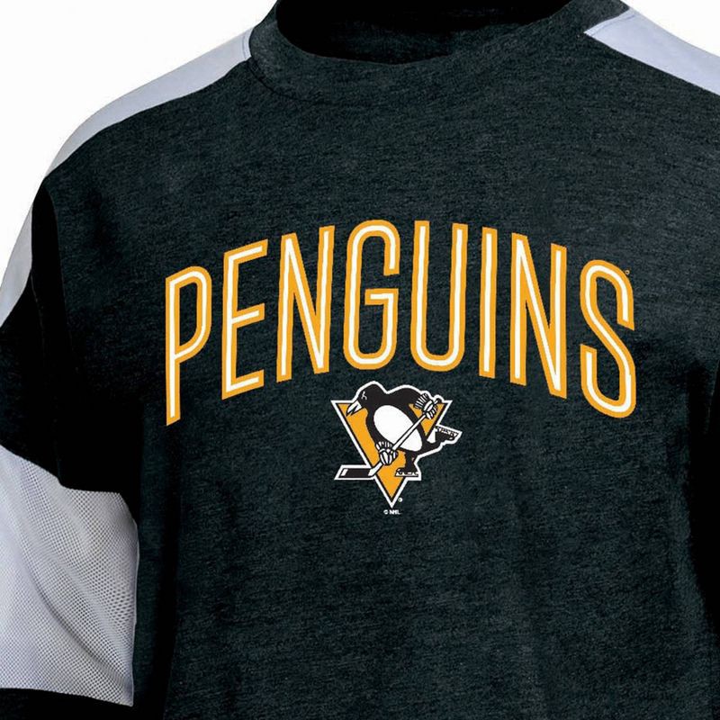 slide 3 of 3, NHL Pittsburgh Penguins Women's Dark Fashion T-Shirt - M, 1 ct