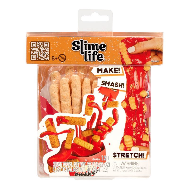 slide 2 of 9, Slime Life French Fries DIY Slime Kit - Unboxing Ingredients to Make,Smash and Stretch Your Food, 1 ct