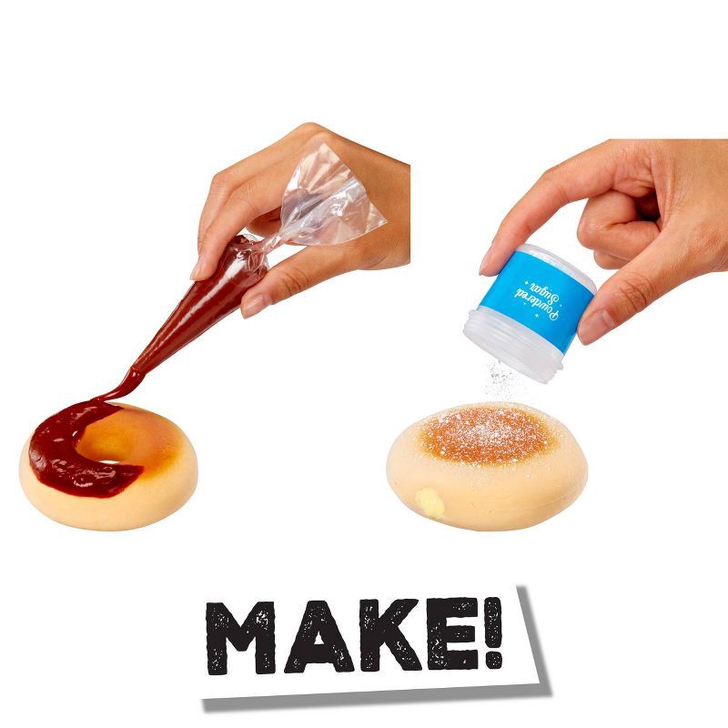 slide 4 of 7, Slime Life Choco Icing Round & Cream Filled Donuts DIY Slime Kit - Unboxing Ingredients to Make,Smash and Stretch Your Food, 1 ct