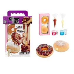 Slime Life Choco Icing Round & Cream Filled Donuts DIY Slime Kit - Unboxing Ingredients to Make,Smash and Stretch Your Food