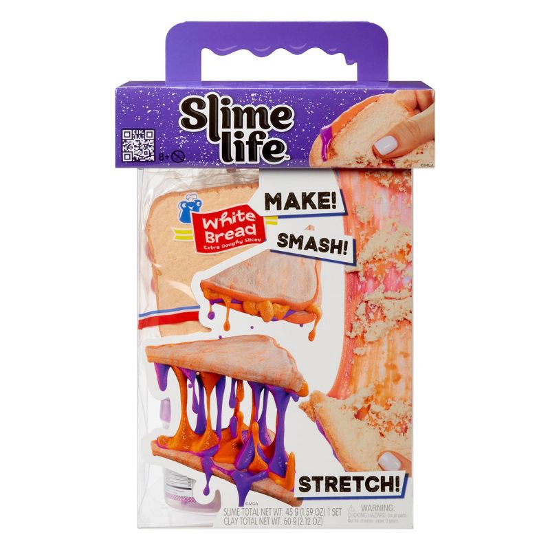 slide 2 of 9, Slime Life PB&J with Chips DIY Slime Kit - Unboxing Ingredients to Make,Smash and Stretch Your Food, 1 ct