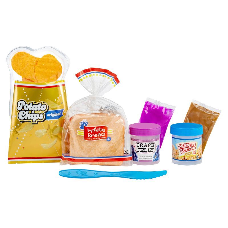 slide 3 of 9, Slime Life PB&J with Chips DIY Slime Kit - Unboxing Ingredients to Make,Smash and Stretch Your Food, 1 ct