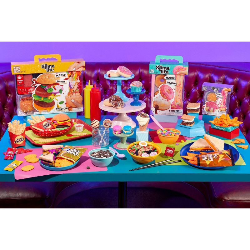 slide 8 of 9, Slime Life PB&J with Chips DIY Slime Kit - Unboxing Ingredients to Make,Smash and Stretch Your Food, 1 ct